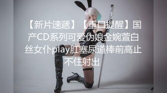 【新片速遞】【重口提醒】国产CD系列可爱伪娘金婉萱白丝女仆play肛塞尿道棒前高止不住射出 