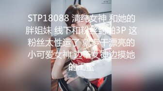 STP18088 清纯女神 和她的胖姐妹 线下和粉丝约啪3P 这粉丝太性运了 就专干漂亮的小可爱女神 边干女神边摸她的闺蜜